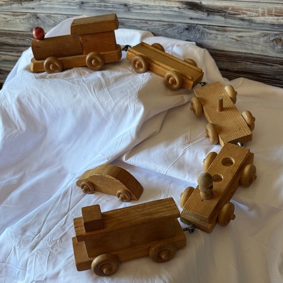 None Other - Wooden Train Set for Kids